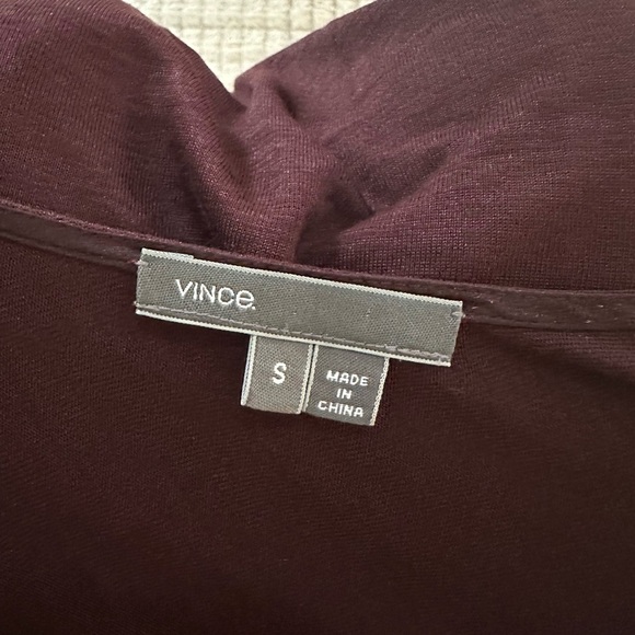 Vince Women's V-Neck Sweater - Burgundy - Picture 4 of 5